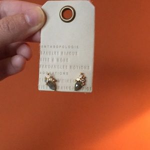 Anthropologie moonstone earrings